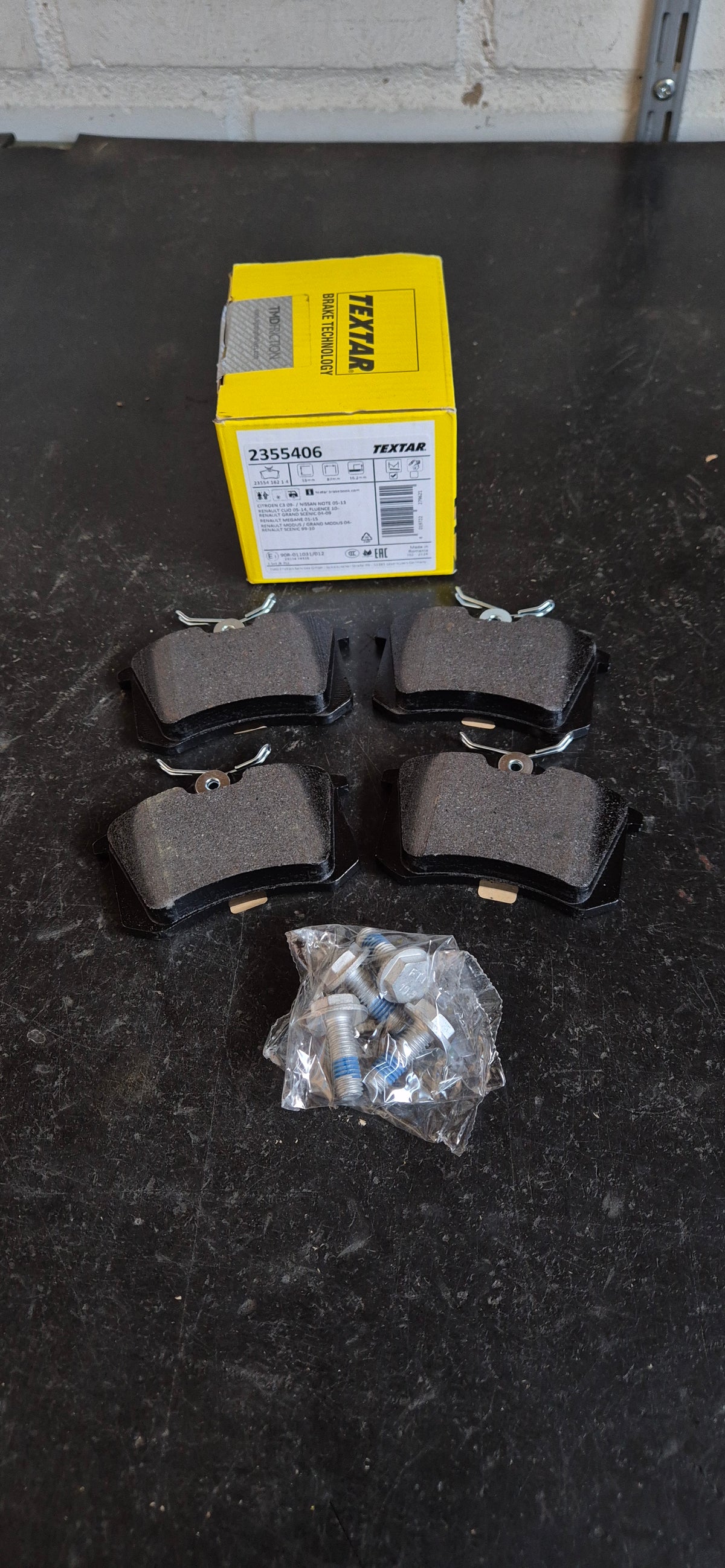 Bremsbelagsatz Renault, Citroen hinten Original Textar Neu