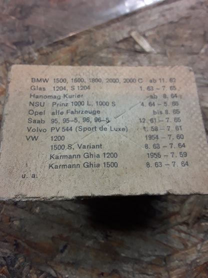 BMW Glas Hanomag Kurier NSU Prinz Opel Saab Volvo VW Karmann Kontaktsatz Zündverteiler original Bosch NEU