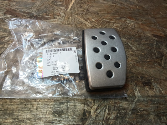 Corsa D/E Adam Edelstahl Pedal Überzugsgummi original GM NEU