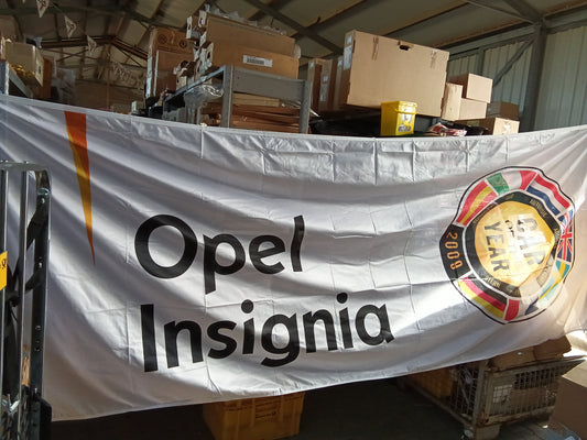 Opel Insignia Banner / Fahne / Werbung CAR OF THE YEAR 2000 150x400cm original NEU