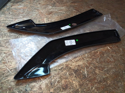 Oneway Heckschürzenansätze (Seitenteile) passend für BMW 4er G22/G23 Coupe/Cabrio M-Pack/M440i 2020-2024 & Facelift 2024- - Schwarz glänzend