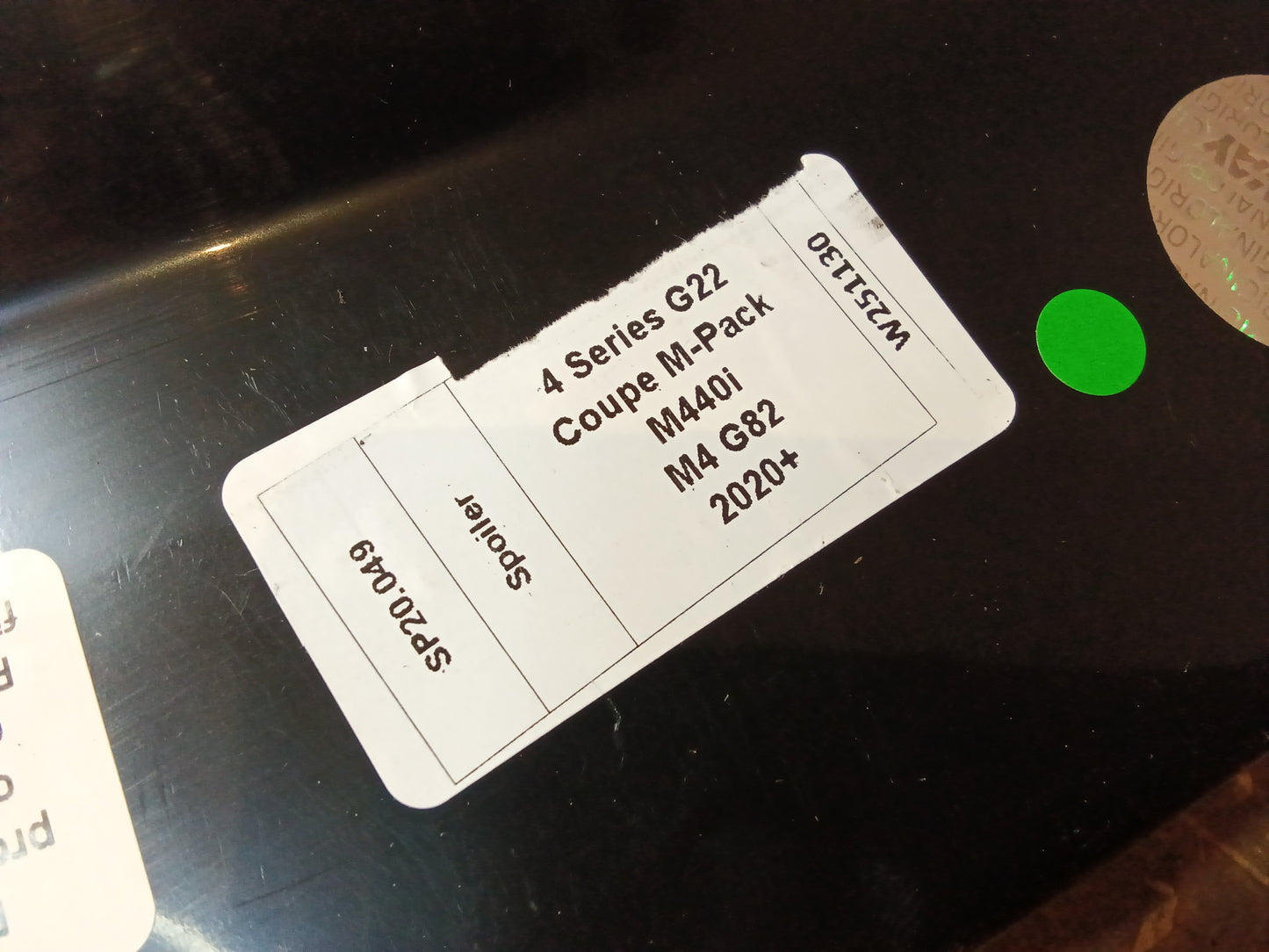 Oneway Heckflügel passend für BMW M4/4er G22/G23 Coupe/Cabrio M-Pack/M440i 2020- - Schwarz glänzend