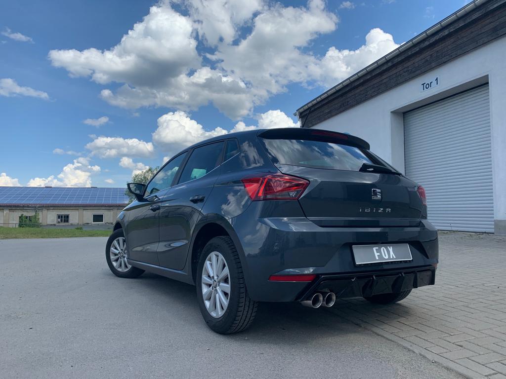 Seat Ibiza V - KJ Endschalldämpfer mit Abgasklappe - 2x80 Typ 25