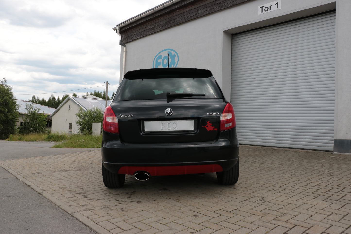 Skoda Fabia  Limousine Endschalldämpfer - 160x90 Typ 38