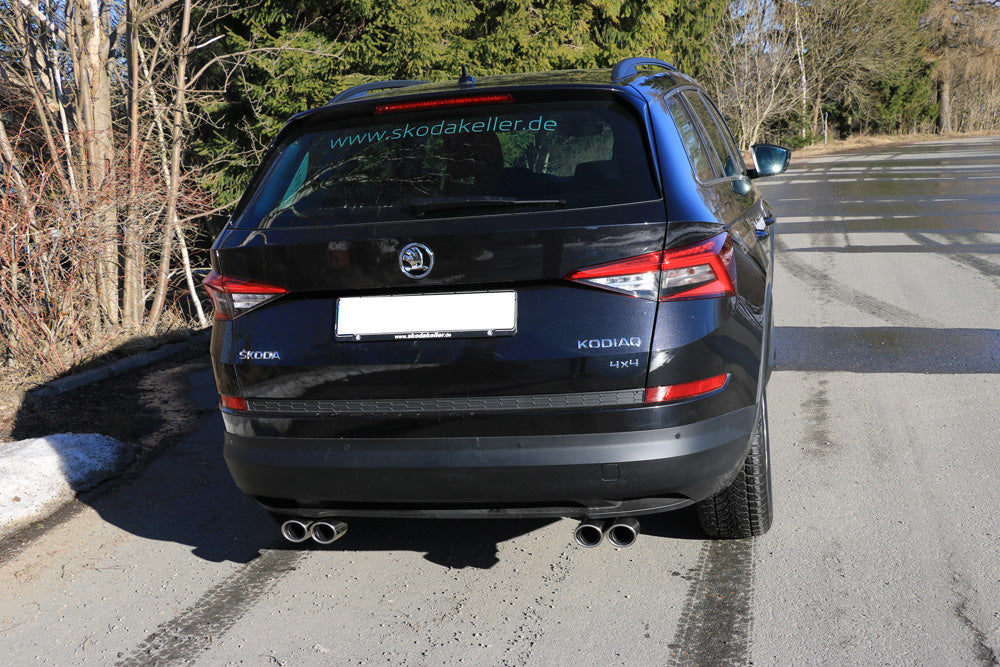 Skoda Kodiaq 4x4 Endschalldämpfer Ausgang rechts/links - 2x88x74 Typ 32 rechts/links