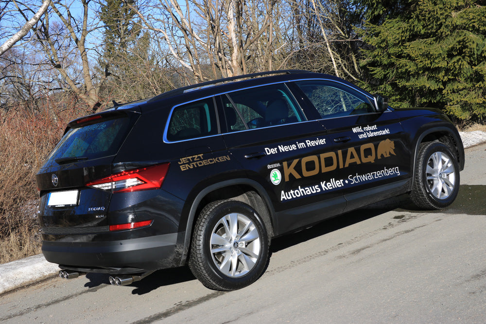Skoda Kodiaq 4x4 Endschalldämpfer Ausgang rechts/links - 2x88x74 Typ 32 rechts/links