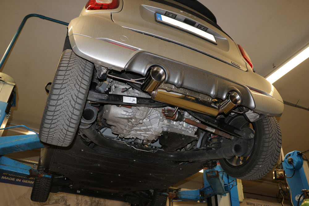 Smart Fortwo 453 Brabus Coupe & Cabrio Endschalldämpfer quer Ausgang rechts/links inkl. Flexstück - 1x100 Typ 25 rechts/links