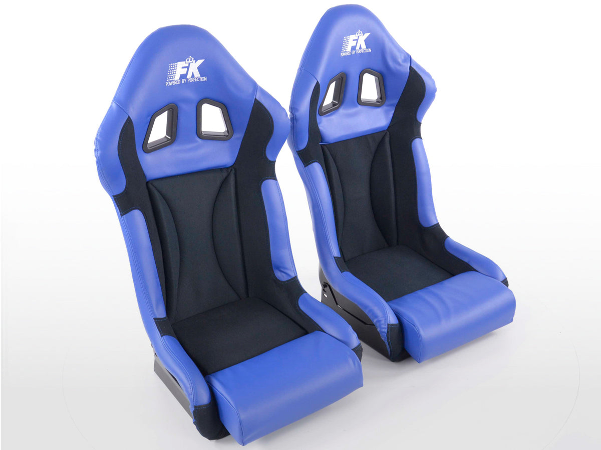 FK Sportsitze Auto Vollschalensitze Set Race 1 mit Glanz-Fiberglas-Cover