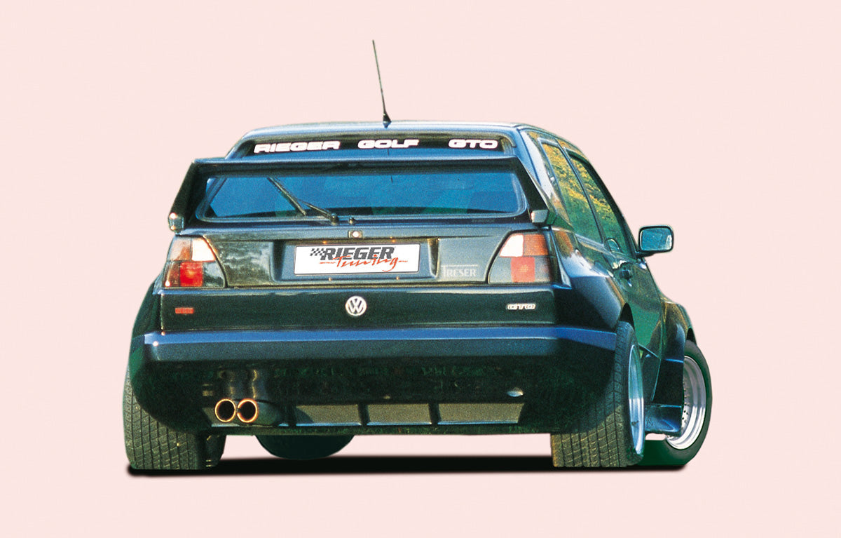 VW Golf 2 Rieger Ansatz Breitbau II  für Heckflügel, rechts, links, GFK, 
Gutachten, Montagezubehör
