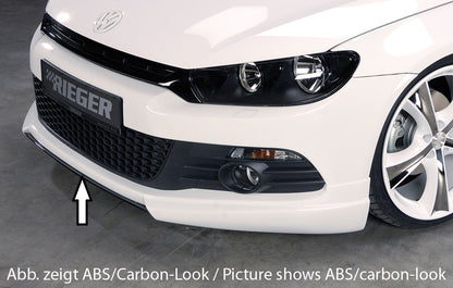 VW Scirocco 3 (13) Rieger Spoilerschwert für Spoilerlippe 14100 mittig, für Spoilerlippe, ABS, 
inkl. Montagezubehör, ABE