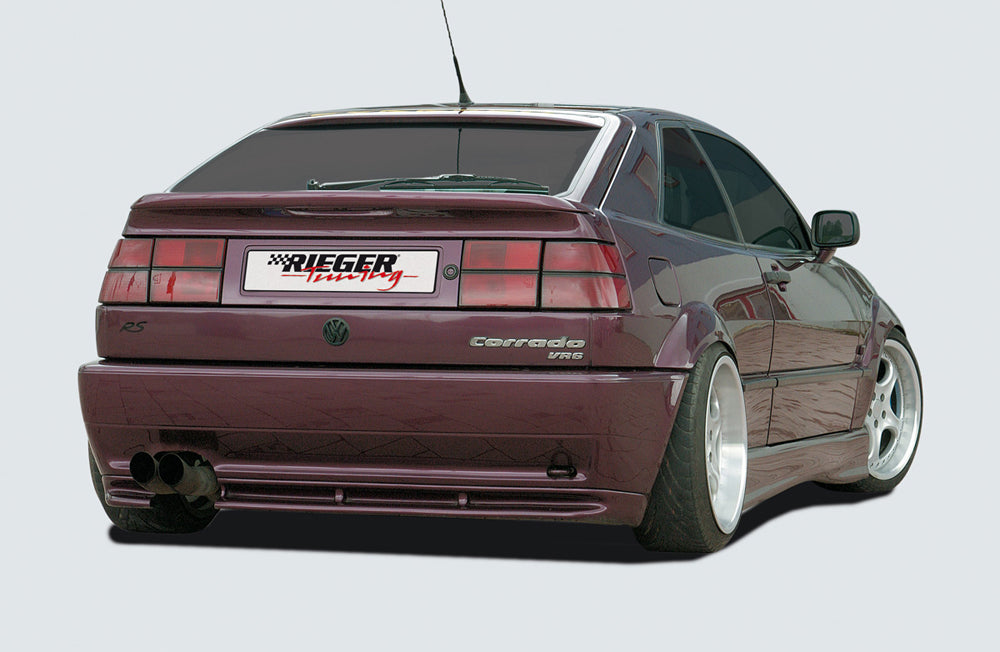 VW Corrado (53I) Rieger Heckansatz   -> kurzes Teil links, ABS, 
inkl. Gutachten, Montagezubehör