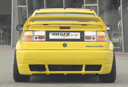 VW Corrado (53I) Rieger Heckschürze RS-Four-Look  -> komplett ABS, 
inkl. Alugitter, Gutachten, Montagezubehör
