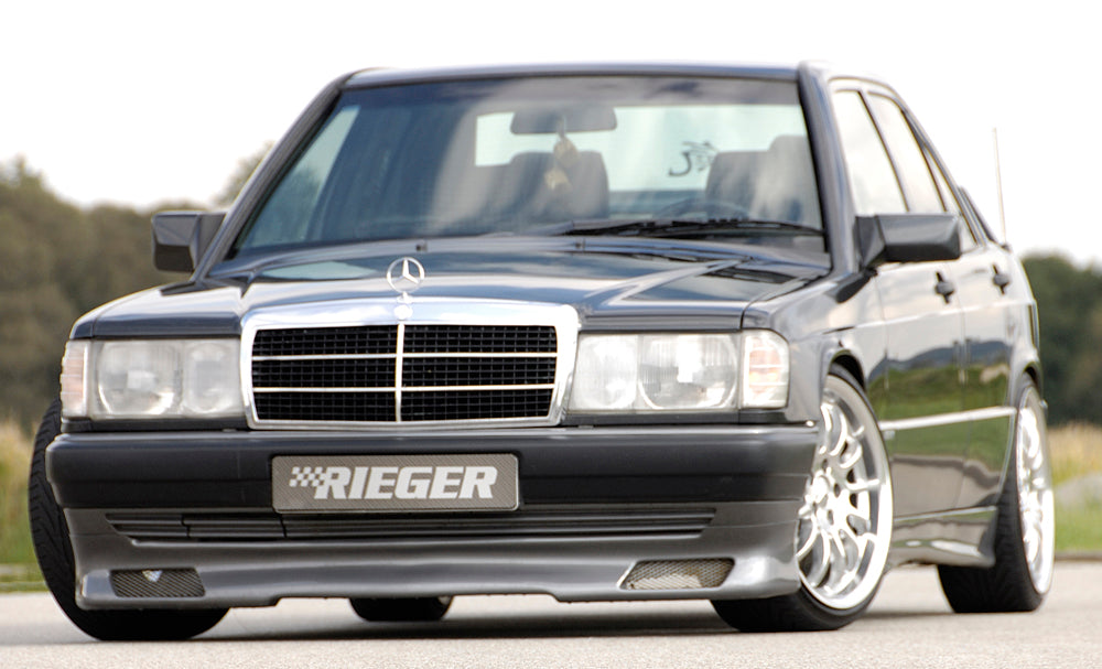Mercedes 190 (W201) Rieger Spoilerlippe nicht für16V, ab Bj. 88--> ABS, 
inkl. Gutachten, Montagezubehör