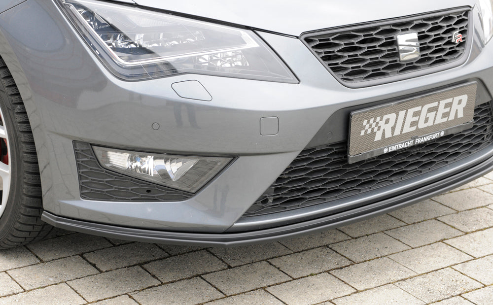 Seat Leon Cupra (5F) Rieger Spoilerschwert für orig. FR-/ Cupra-Frontschürze für orig. Frontschürze, ABS, 
inkl. Montagezubehör, ABE