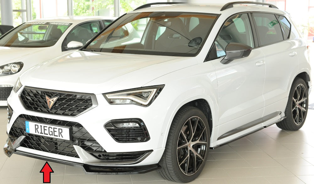 Seat Ateca Cupra (5FP) Rieger Spoilerschwert für orig. Frontschürze, ABS, 
inkl. Montagezubehör, ABE