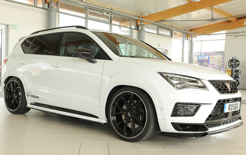 Seat Ateca Cupra (5FP) Rieger Seitenschwelleransatz (3-tlg.) links, 3-tlg., ABS, 
inkl. Montagezubehör, Gutachten