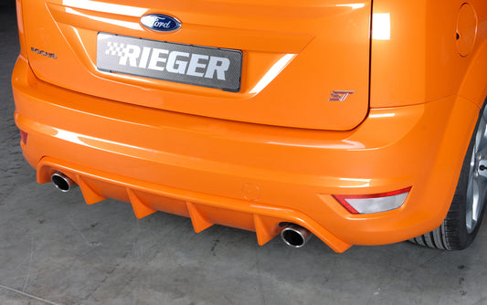 Ford Focus 2 ST Rieger Heckeinsatz  für orig. Endrohr li. u. re., ABS, 
inkl. Montagezubehör, Gutachten