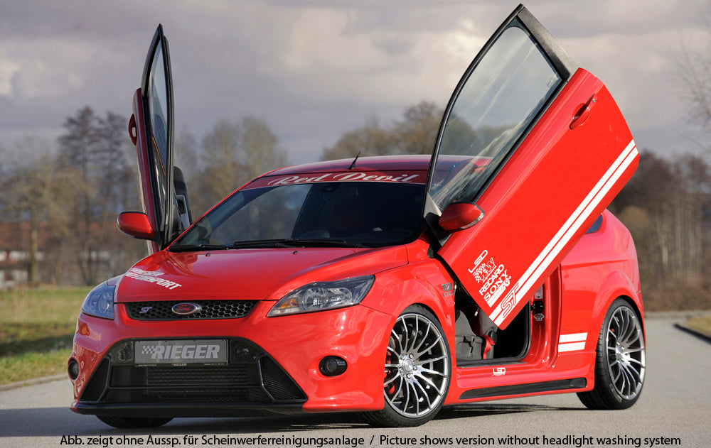 Ford Focus 2 Rieger Spoilerstoßstange  ABS, für Fzg. mit Scheinwerferreinigungsanlage, 
inkl. Alugitter, Montagezubehör, ABE