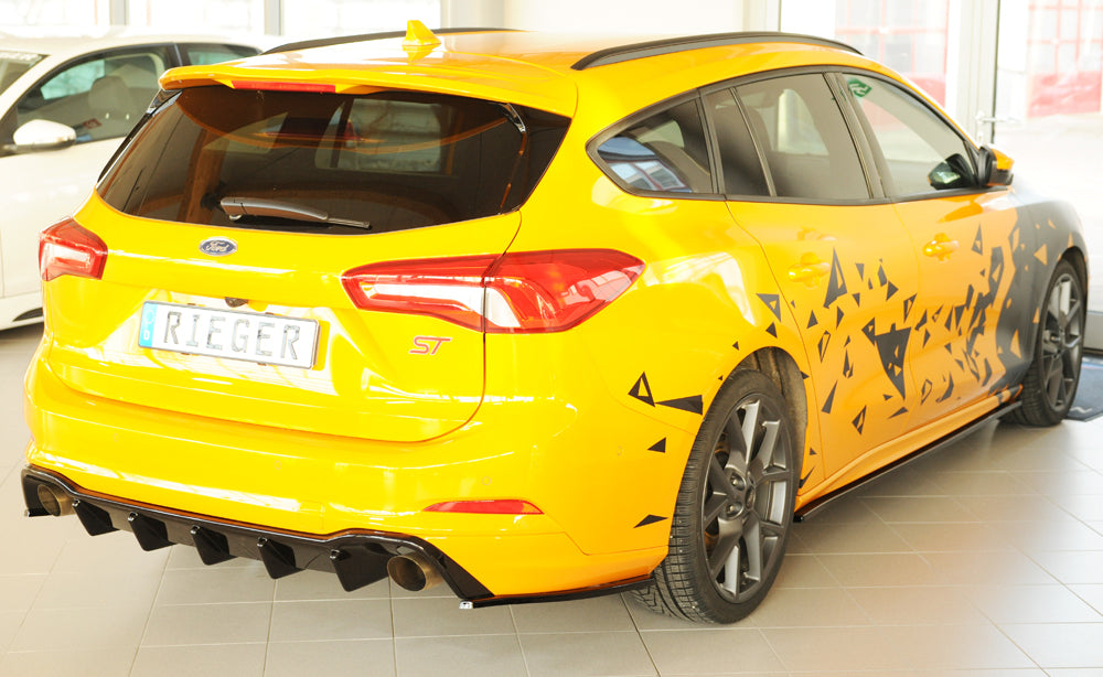 Ford Focus 4 (DEH) Rieger Heckschürzenansatz seitlich rechts rechts, für RIEGER Heckeinsatz, ABS, für Fzg. mit ST-Line, 
i...