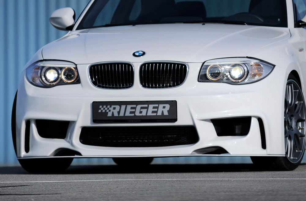 BMW 1er E81  (187/1K2/1K4) Rieger Spoilerstoßstange  ABS, 
inkl. Montagezubehör, Alugitter, ABE
