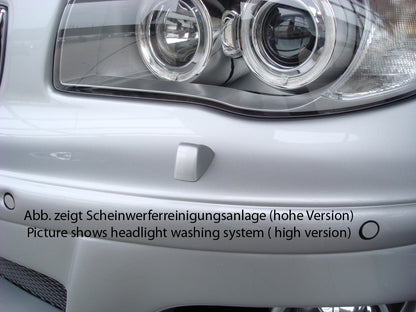BMW 1er E81  (187/1K2/1K4) Rieger Spoilerstoßstange für hohe Version der SWRA ABS, für Fzg. mit Scheinwerferreinigungsanlage, 
inkl. Montagezubehör, Alugitter, ABE