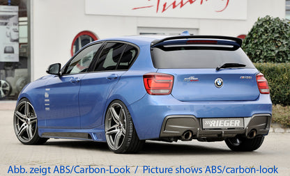 BMW 1er F20  (1K4) Rieger Heckeinsatz nur für M-Paket-Heckschürze, nur 135i für orig. Endrohr li. u. re., ABS, für Fzg. mit M-Technik, 
inkl. Montagezubehör, Gutachten
