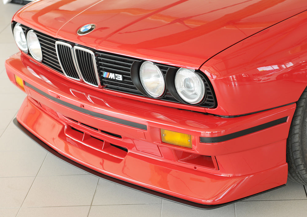 BMW 3er E30 M3 Rieger Spoilerschwert für Spoilerlippe, ABS, 
inkl. Montagezubehör, ABE