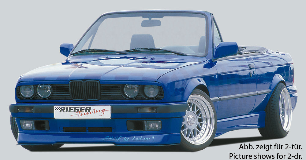 BMW 3er E30 Rieger Seitenschweller  links, ABS, 
Gutachten, Montagezubehör, Aluwinkelleisten