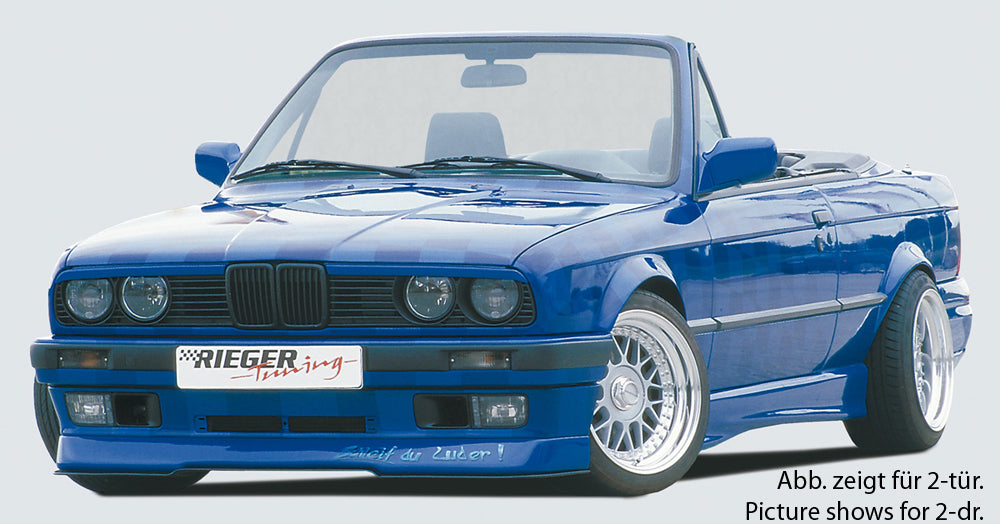 BMW 3er E30 Rieger Seitenschweller  links, ABS, 
Gutachten, Montagezubehör, Aluwinkelleisten