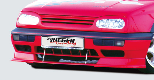 VW Golf 3 Rieger Spoilerlippe  mit integr. Spoilerschwert, ABS, 
inkl. Alugitter, Gutachten, Montagezubehör