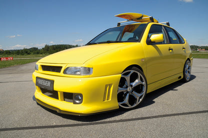 Seat Cordoba (6K) Rieger Seitenschweller  rechts, mit Schacht, mit Ausschnitt, ABS, 
inkl. Alugitter, Montagezubehör, ABE