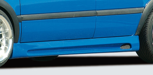 Seat Cordoba (6K) Rieger Seitenschweller  rechts, mit Schacht, mit Ausschnitt, ABS, 
inkl. Alugitter, Montagezubehör, ABE