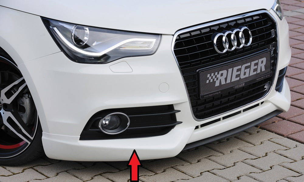 Audi A1 (8X) Rieger Spoilerlippe  ABS, für Fzg. ohne S-Line Exterieur, 
inkl. Montagezubehör, ABE