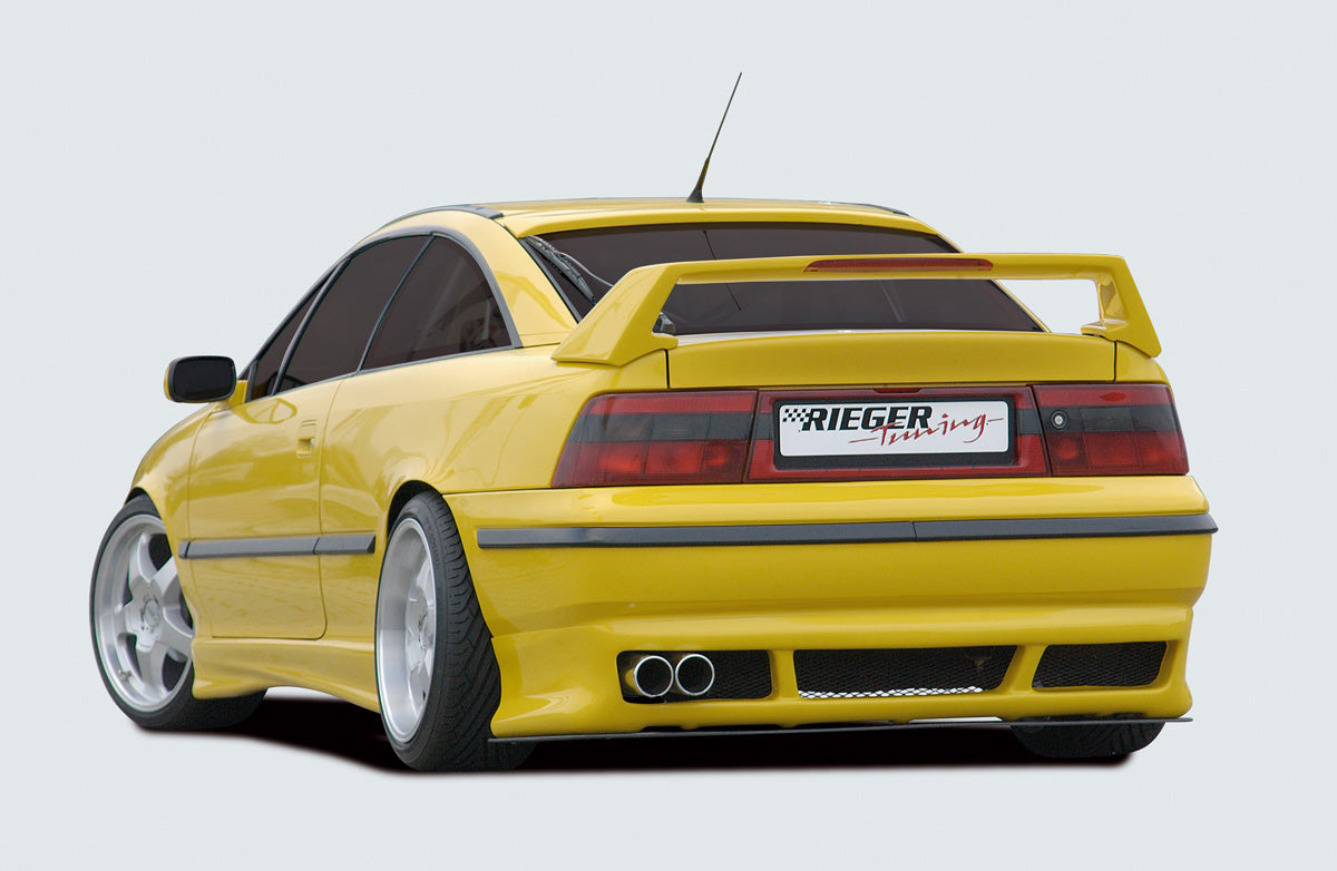 Opel Calibra (A) Rieger Seitenschweller (flache Ausf.für 15-/16-Zoll - 15,5 cm hinten) flache Version, rechts, ABS, 
inkl. Gutachten, Montagezubehör, Aluwinkelleisten