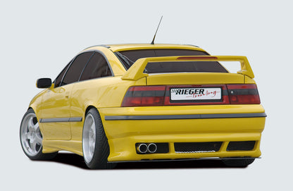 Opel Calibra (A) Rieger Seitenschweller (flache Ausf.für 15-/16-Zoll - 15,5 cm hinten) flache Version, rechts, ABS, 
inkl. Gutachten, Montagezubehör, Aluwinkelleisten