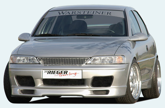 Opel Vectra B Rieger Spoilerschwert   für Spoilerstoßstange 46152 gekantete Version, für Spoilerstoßstange, ABS, 
inkl. Montagezubehör, Gutachten