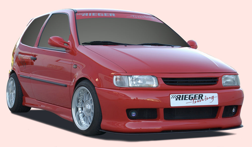 VW Polo 4 (6N) Rieger Spoilerstoßstange   -> nicht Polo Variant (passt 47081, ohne GA!)) ABS, 
inkl. Alugitter, Gutachten, Montagezubehör