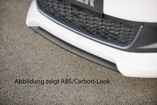 VW Polo 6 (6R) Rieger Spoilerschwert für Spoilerlippe 47201 / 47203 mittig, für Spoilerlippe, ABS, 
inkl. Montagezubehör
