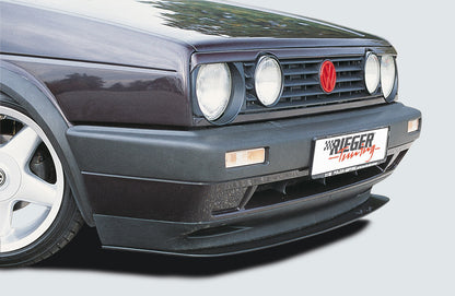 VW Golf 2 Rieger Spoilerschwert   für GL, GTi ab 8/89 mit orig. Stoßstange für Spoilerstoßstange, ABS, 
inkl. Gutachten, Montagezubehör