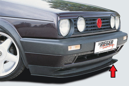 VW Golf 2 Rieger Spoilerschwert   für GL, GTi ab 8/89 mit orig. Stoßstange für Spoilerstoßstange, ABS, 
inkl. Gutachten, Montagezubehör