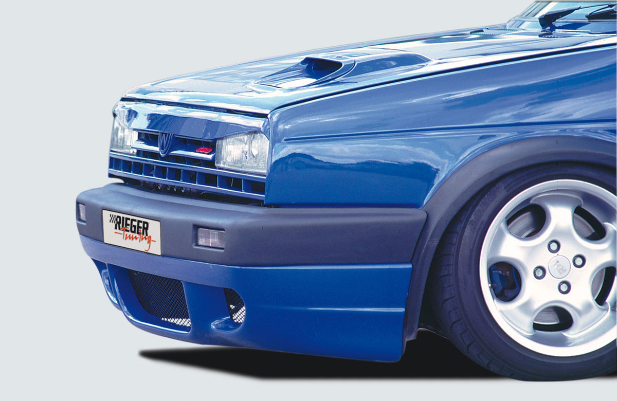 VW Golf 2 Rieger Spoileransatz  ABS, 
inkl. Alugitter, Montagezubehör, Gutachten
