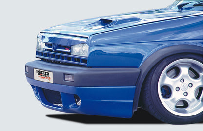 VW Golf 2 Rieger Spoileransatz  ABS, 
inkl. Alugitter, Montagezubehör, Gutachten