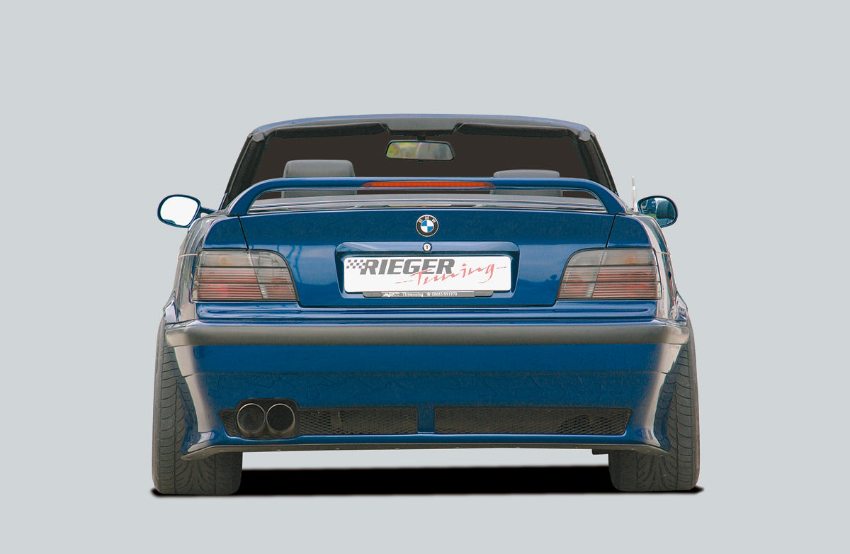 BMW 3er E36 Rieger Heckschwert für Heckschürze 49030/37 u. 50060 ABS, 
inkl. Montagezubehör