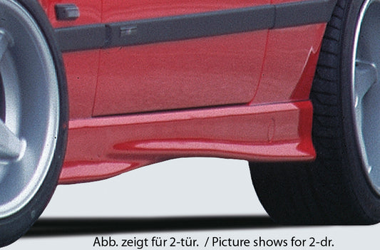 BMW 3er E36 Rieger Seitenschweller  rechts, ABS, 
inkl. Gutachten, Montagezubehör, Scherenwagenheber