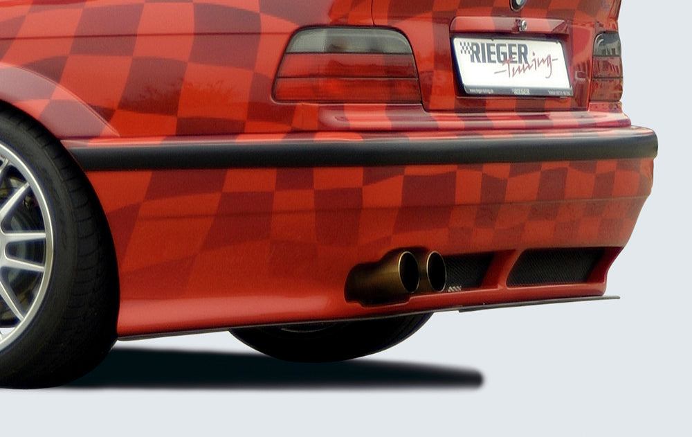 BMW 3er E36 Rieger Heckschürze, BMW E36 RT04 nur Breitbau II breite Version, ABS, 
Montagezubehör