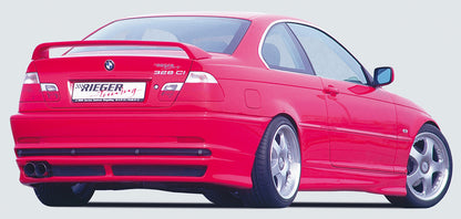 BMW 3er E46 Rieger Heckansatz   -> nicht für M3 und M-Technik ABS, 
inkl. Alugitter, Gutachten, Montagezubehör