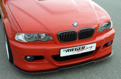BMW 3er E46 Rieger Spoilerstoßstange   -> nicht für 330 Diesel  wegen Luftschacht mit Halter f. orig. M-Technik-NSW, ABS, 
inkl. Alugitter, Gutachten, Montagezubehör
