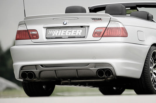 BMW 3er E46 Rieger Heckschürze ohne Heckeinsatz ABS, 
inkl. Gutachten, Montagezubehör