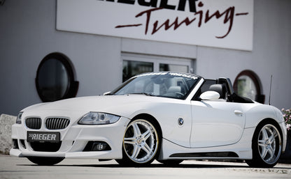 BMW Z4 (E85) Rieger Spoilerstoßstange    mit Aussparung für NSW, ABS, für Fzg. mit Scheinwerferreinigungsanlage, 
inkl. Alugitter, Montagezubehör, ABE