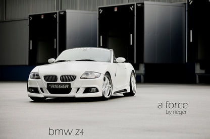 BMW Z4 (E85) Rieger Spoilerstoßstange    mit Aussparung für NSW, ABS, für Fzg. mit Scheinwerferreinigungsanlage, 
inkl. Alugitter, Montagezubehör, ABE
